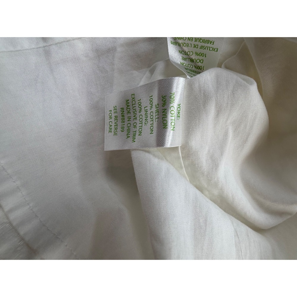 Lilly Pulitzer White Seersucker Lace Yoke Shift Dress Womens 14 Style 20120 - Picture 4 of 8